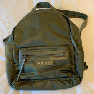 Mini Green Longchamp Backpack
